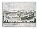 Reconstruction of a Roman Naval Battle, from "Entwurf Einer Historischen Architekter" reproduction procédé giclée par Johann Bernhard Fischer Von Erlach