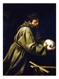 Saint Francis in Meditation Giclee Print by Caravaggio 
