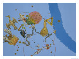 A Group of Constellations from "Uranometria" Giclee Print by Johann Bayer