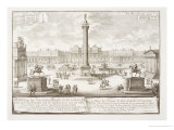 Trajan's Square Rome, from "Entwurf Einer Historischen Architektur" reproduction procédé giclée par Johann Bernhard Fischer Von Erlach