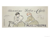 Reproduction of a Poster Advertising the "Salon Du Cycle," at the Palais De L'Industrie, 1894 reproduction procédé giclée par Jean Louis Forain