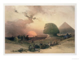 The Sphinx at Giza Lámina giclée por David Roberts