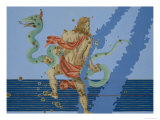 Constellation of Ophiuchus Group, from "Uranometria" Giclee Print by Johann Bayer