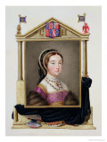 Portrait of Catherine Howard 5th Queen of Henry VIII from "Memoirs of the Court of Queen Elizabeth" Reproduction procédé giclée par Sarah Countess Of Essex