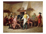 A Gentleman's Debate, 1881 Reproduction procédé giclée par Benjamin Eugene Fichel