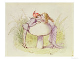 An Elf and a Fairy reproduction procédé giclée par Richard Doyle