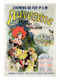 Reproduction of a Poster Advertising the "Auvergne Railway," France, 1892 reproduction procédé giclée par Jules Chéret