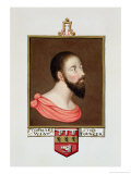 Portrait of Sir Thomas Wyatt the Younger (c. 1521-54) from "Memoirs of Court of Queen Elizabeth" Giclee Print by Sarah Countess Of Essex
