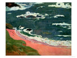 Beach at Le Pouldu, 1889 Giclee Print by Paul Gauguin