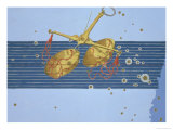 Constellation of Libra from "Uranometria" Giclee Print by Johann Bayer