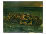Sketch for the Shipwreck of Don Juan, 1839 Giclee Print by Eugene Delacroix
