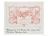 The Christmas Card Horsley Designed and Sent to Henry Cole, 1843, Known as the First Christmas Card Giclee Print by John Callcott Horsley