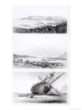 Scenes of the "Beagle" Being Repaired, on the Distant Cordillera of the Andes Giclee Print by Conrad Martens