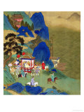 Emperor Ch'In Wang Ti Travelling in a Palanquin, from a History of Chinese Emperors Giclee Print