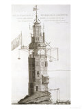 Edystone Lighthouse Giclee Print by Henry Winstanley