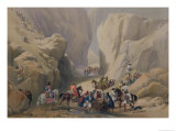 The Opening Into The Narrow Pass Above The Siri Bolan, from 'Sketches in Afghaunistan' Lámina giclée por James Atkinson