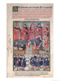 Provost of Merchants and Aldermen of Paris, Scene of Tax Collection Impressão giclée por Antoine Verard