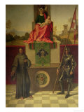 Madonna and Child with Saints Liberale and Francis circa 1506 reproduction procédé giclée par Giorgione 