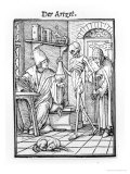 Death and the Physician from "The Dance of Death" Giclee Print by Hans Holbein the Younger