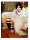 A Listener Giclee Print by Sir Lawrence Alma-Tadema