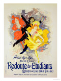 Reproduction of a Poster Advertising a "Student Gala Evening" reproduction procédé giclée par Jules Chéret