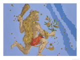 Constellation of Hercules Lion's Pelt Giclee Print by Johann Bayer