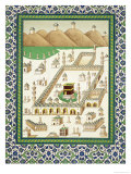 Schematic View of Mecca, Showing The Qua'Bah, from a Book on Persian Ceramics Lámina giclée