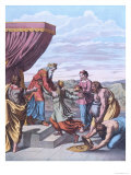 King Solomon Receives the Queen of Sheba Reproduction procédé giclée par Raphael 