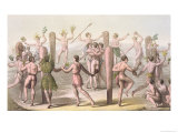 Dances of the Native Inhabitants of Virginia, circa 1820 Giclee Print by Gallo Gallina