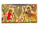 A Doctor Giving Assistance to a Man Bitten by a Snake, Manuscript from a Treatise of Dioscoride Lámina giclée A Doctor Giving Assistance to a Man Bitten by a Snake, Manuscript from a Treatise of Dioscoride Lámina giclée