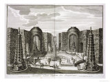 The Fountain in the Maze at the Princely Pleasure Palace and Gardens, Berlin Giclee Print by Paul Decker