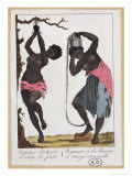 Punishment of Two Black Female Slaves, 1811 Giclee Print by John Gabriel Stedman