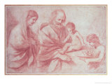 Rest on the Flight into Egypt Stampa giclée di Guercino (Giovanni Francesco Barbieri)