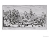 The Pleasure Garden and Pavilion of Pope Pius IV at the Vatican Palace Giclee Print by Giovanni Battista Falda