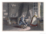 The Last Words of Jean-Jacques Rousseau at Ermenonville in 1778 reproduction procédé giclée par Jean-Michel Moreau the Younger