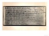Autographed Letter from Flora Tristan to the French Minister of Justice, Asking for a Divorce Giclee Print by Flora Tristan Autographed Letter from Flora Tristan to the French Minister of Justice, Asking for a Divorce Giclee Print by Flora Tristan