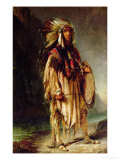 A North American Indian in an Extensive Landscape, 1842 Giclee Print by William John Huggins A North American Indian in an Extensive Landscape, 1842 Giclee Print by William John Huggins