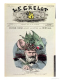Brain Salad," Caricature of Victor Hugo from the Front Cover of "Le Grelot," June 1871 Giclée-Druck von Albert D'Arnoux (Bertall) 
