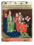 The Templars Before Philippe IV and Pope Clement V Giclee Print by Boucicaut Master 