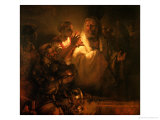 The Denial of St. Peter, 1660 Giclee Print by Rembrandt van Rijn 