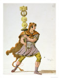Praetorian, Costume Design for the First Production of "Caligula" Giclee Print by Eugene Giraud