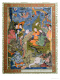 King Solomon and the Queen of Sheba, after an Original Miniature Giclee Print King Solomon and the Queen of Sheba, after an Original Miniature Giclee Print