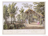 View of the Reisenberg Gardens Near the City of Vienna Giclee Print by Laurenz Janscha