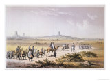 Entrance of Heinrich Barth's (1821-65) Caravan into Timbuktu in 1853 Giclee-trykk av Johann Martin Bernatz Entrance of Heinrich Barth's (1821-65) Caravan into Timbuktu in 1853 Giclee-trykk av Johann Martin Bernatz