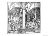 The Questioning, Illustration from a Book by Cicero Teutsch, Augsbourg, 1533 reproduction procédé giclée par Hans Burgkmair