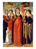 St. Ursula and Four Saints Lámina giclée por Giovanni Bellini
