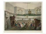 Magdalen Chapel from "Ackermann's Microcosm of London" Giclee Print by T. & Pugin Rowlandson