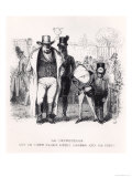 The Frog and the Ox, Illustration for "Fables" Giclee Print by Grandville 