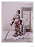Young Japanese Girl Dressing, Late 19th Century Giclee Print Young Japanese Girl Dressing, Late 19th Century Giclee Print