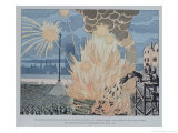 Cats Thrown into the Bonfire in the Place De Greve, Paris, During the Night of the Summer Solstice reproduction procédé giclée par Pseudonym For Onfray De Breville Job